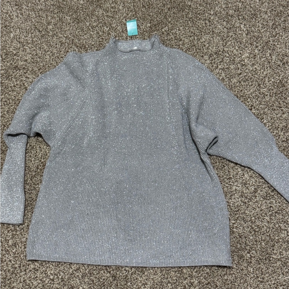 Maurices Silver Women's Turtleneck Sweater